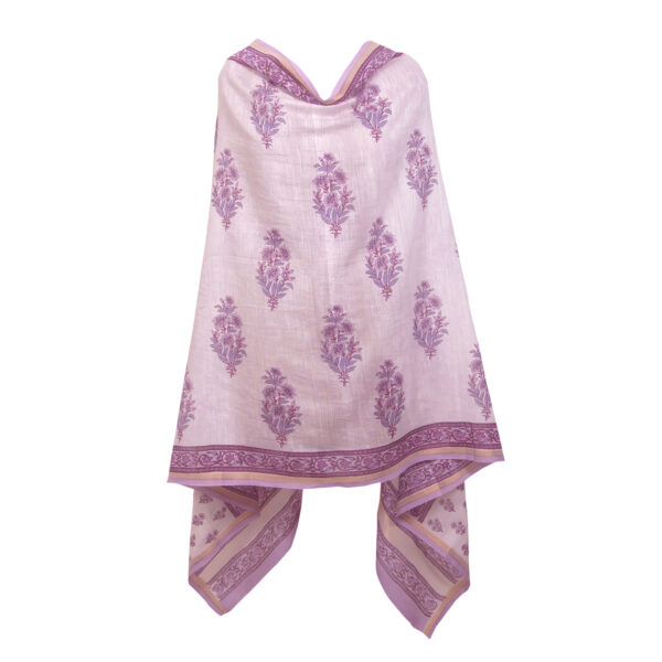 HANDBLOCK CHANDERI DUPATTA